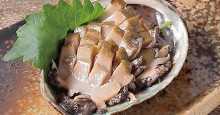 Live abalone (sashimi or grilled)