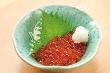 Salmon roe pickled in soy sauce