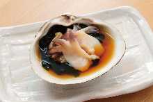 Grilled Sakhalin surf clam