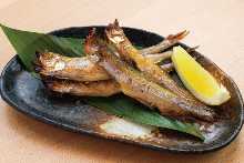 Grilled shishamo smelt