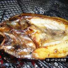 Charcoal grilled Atka mackerel