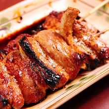 Grilled pork skewer