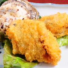 Deep-fried oysters