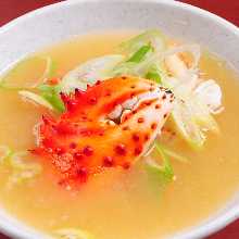 Crab miso soup