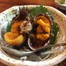 Raw sea urchin