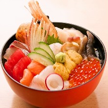 Seafood rice bowl