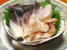 Sakhalin surf clam sashimi