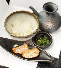 Shake chazuke(salmon and rice with tea)