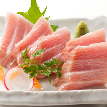 Very fatty bluefin tuna sashimi