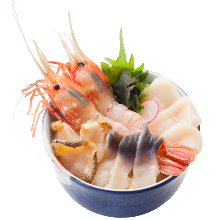 Seafood rice bowl