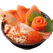 Seafood rice bowl