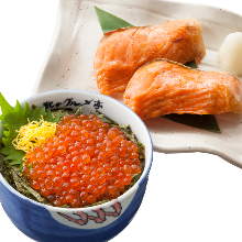 Salmon roe rice bowl