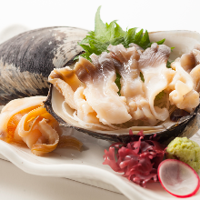 Sakhalin surf clam sashimi