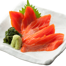 Salmon sashimi