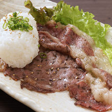 Rice ball with meat