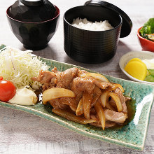 Ginger-fried pork set meal