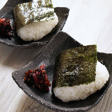 Shake Musubi (rolled salmon)