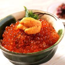 Salmon roe rice bowl