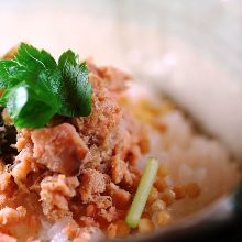 Shake chazuke(salmon and rice with tea)