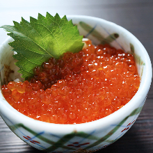 Salmon roe rice bowl