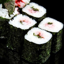 Plum perilla sushi rolls