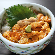 Sea urchin rice bowl