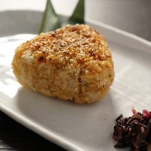 Grilled rice ball