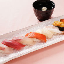 Assorted nigiri sushi