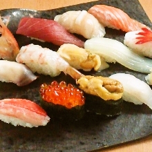 Assorted nigiri sushi