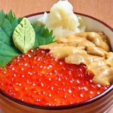 Salmon roe rice bowl