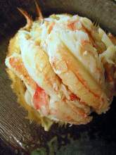 Boiled kegani (horsehair crab)