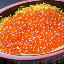 Salmon roe rice bowl