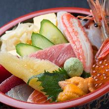 Seafood rice bowl