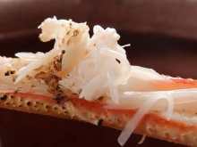 Seared red king crab