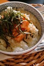 Shake chazuke(salmon and rice with tea)