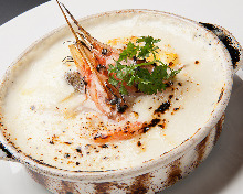 Seafood gratin