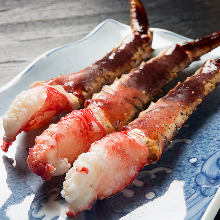 Boiled red king crab