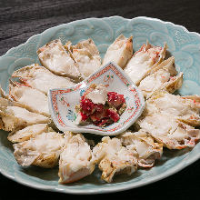 Boiled red king crab