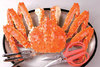 King crab boiled at beach