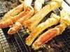 Grilled king crab