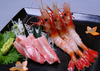 Chutoro and botan shrimp sashimi