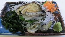 Abalone sashimi