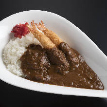 Shrimp cutlet curry