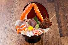 Seafood rice bowl