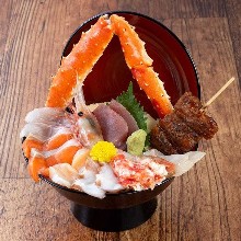 Seafood rice bowl