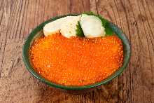 Salmon roe rice bowl