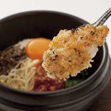 Stone grilled bibimbap