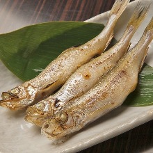 Shishamo smelt with roe