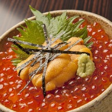 Salmon roe rice bowl