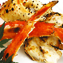 Seared red king crab